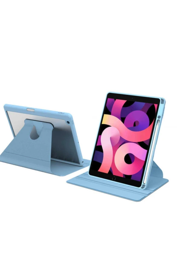 Apple iPad 10.2 2021 (9.Nesil) 360° Dönebilen Standlı Nayn Kılıf - Resim 2