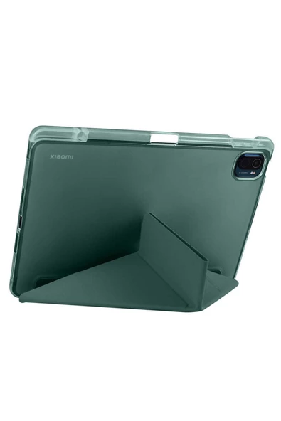 Xiaomi Mi Pad 5 Kalemlikli Standlı Katlanabilir Tablet Kılıfı - 11