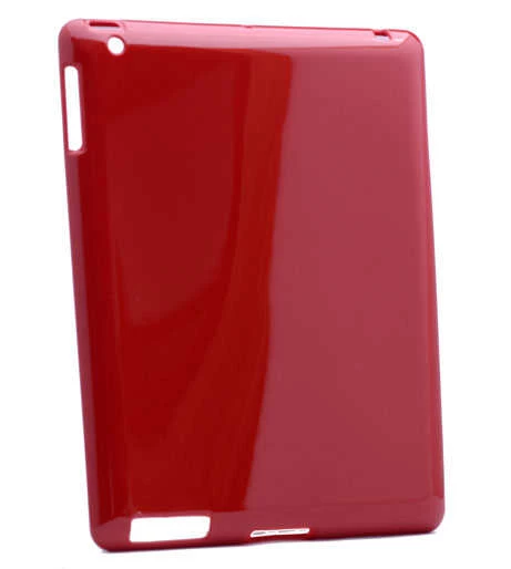 Apple iPad 2 3 4 Kılıf Fuchsia Tablet Süper Silikon Kapak