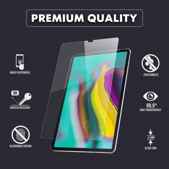 Galaxy Tab A T550 9.7 Fuchsia Tablet Blue Nano Screen Protector - 4