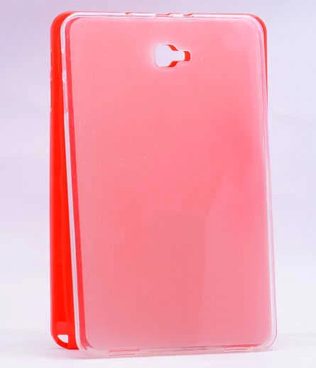 Galaxy Tab A 10.1 2016 P580 Kılıf Fuchsia Tablet Süper Silikon Kapak - 5