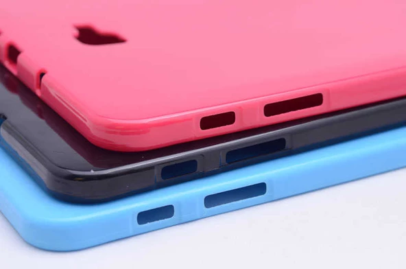 Galaxy Tab A 10.1 2016 P580 Kılıf Fuchsia Tablet Süper Silikon Kapak - 3