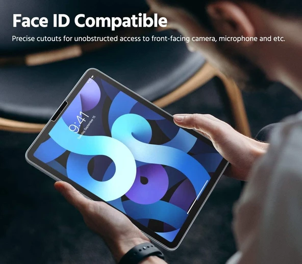 Apple iPad Air 10.9 2020 Fuchsia Tablet Blue Nano Screen Protector - Resim 3