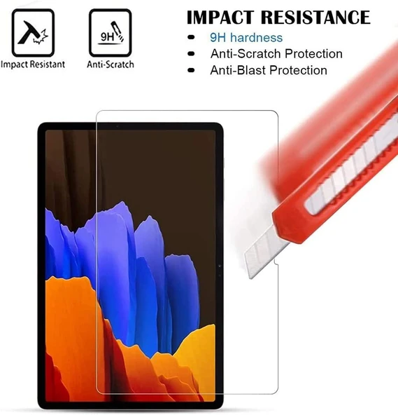 Galaxy Tab S7 Plus T970 Fuchsia Tablet Blue Nano Screen Protector - Resim 3