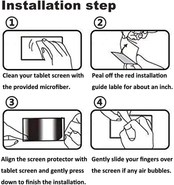 Galaxy Tab S7 Plus T970 Fuchsia Tablet Blue Nano Screen Protector - Resim 5