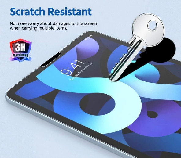 Apple iPad Air 10.9 2020 Fuchsia Tablet Blue Nano Screen Protector - Resim 5