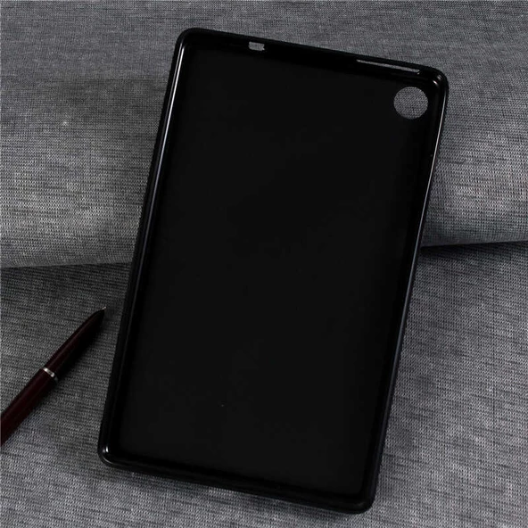 Huawei Mate Pad T8 Kılıf Fuchsia Tablet Süper Silikon Kapak - Resim 6