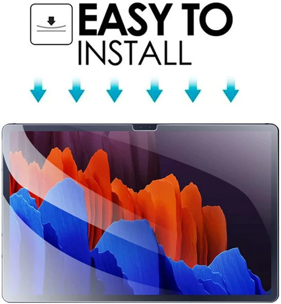 Galaxy Tab S7 Plus T970 Fuchsia Tablet Blue Nano Screen Protector - Resim 4