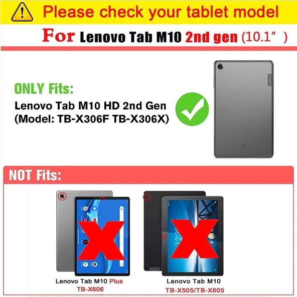 Lenovo M10 TB-X306F Gen.2 Fuchsia Tablet Blue Nano Screen Protector - Resim 5