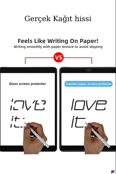 Apple iPad Mini 6 2021 Fuchsia Paper-Like Ekran Koruyucu Çok İnce - Resim 8