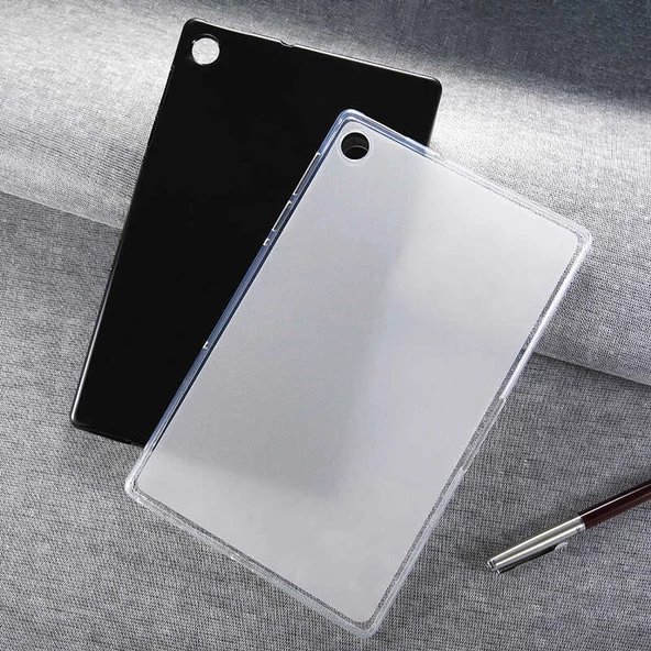 Lenovo M10 Plus TB-X606F Kılıf Fuchsia Tablet Süper Silikon Kapak - 4