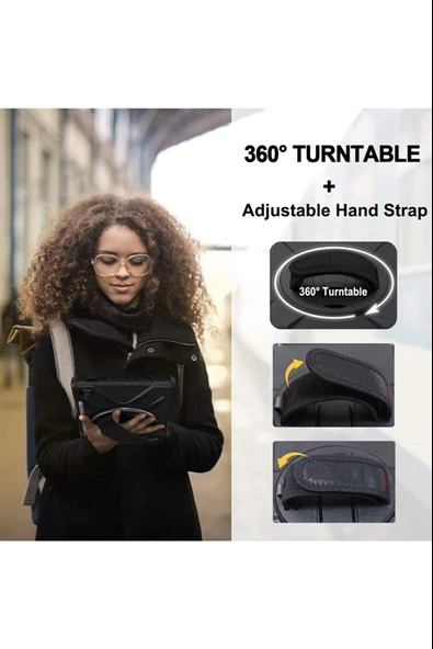 Apple iPad 10.2" 2021 9.Nesil Tam Koruma Sağlayan Defender Kılıf - Resim 6