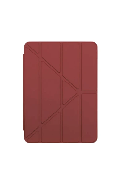 Apple iPad Air 10.9 2020 Fuchsia Tri Folding Kalemlikli Kılıf Smart Standlı - Resim 6