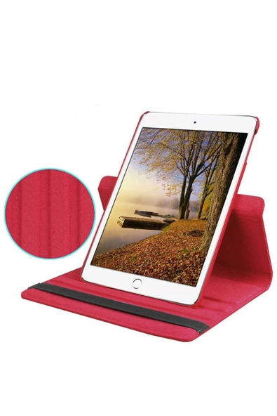 Apple iPad Mini 6 (2021) Uyumlu Fuchsia Dönebilen Standlı Kılıf - 11
