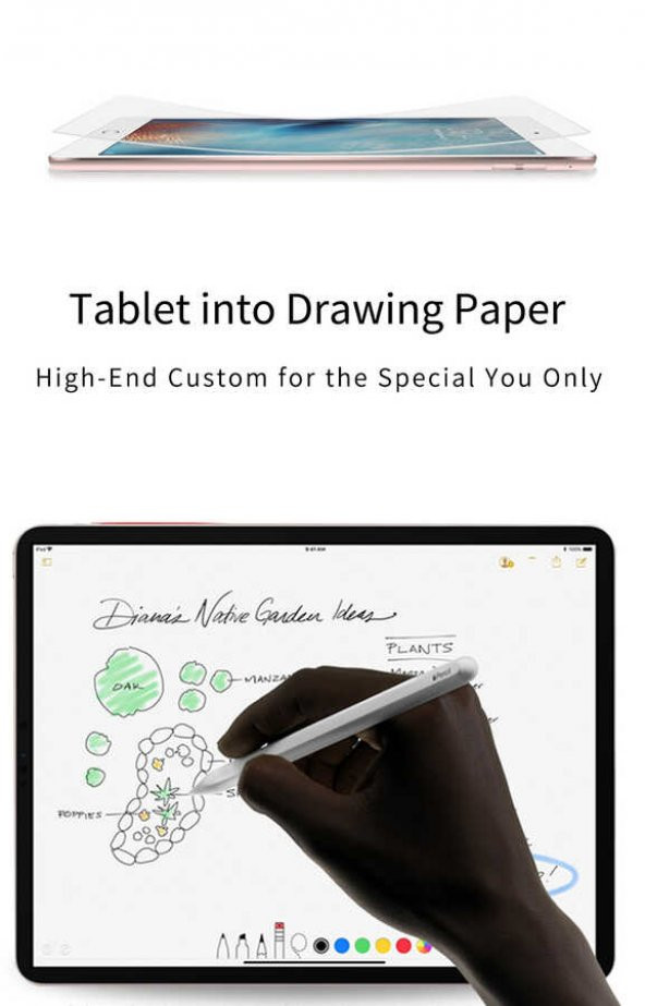 Apple iPad Air 10.9 2020 (4.Nesil) Paper-Like Ekran Koruyucu - 2