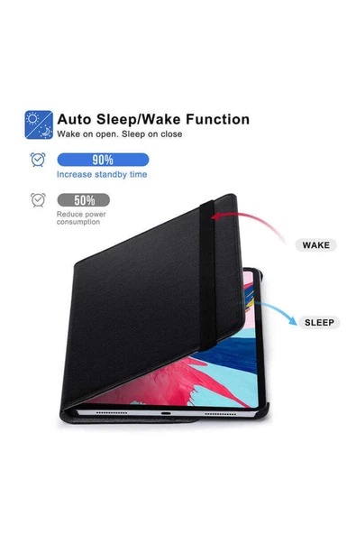 Xiaomi Mi Pad 5 Uyumlu Fuchsia Dönebilen Standlı Kılıf - 11