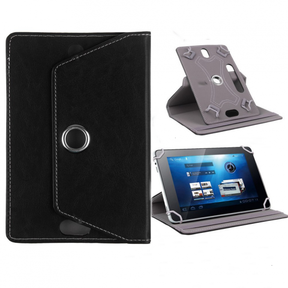 Alcatel 1T10 2020 10 inç Dönebilen Standlı Unversal Tablet Kılıfı