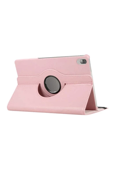 Lenovo M10 TB-X605F için Fuchsia Dönebilen Standlı Tablet Kılıfı - Resim 9