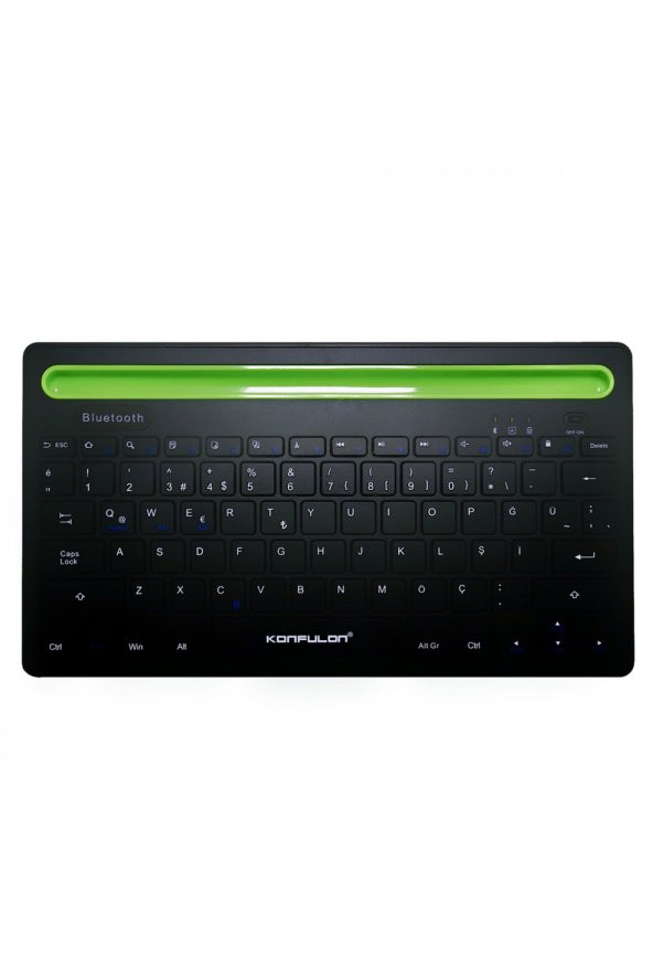 Konfulon V4 Bluetooth 5.0 Klavye Tablet-Telefon Standlı Türkçe Q - 2