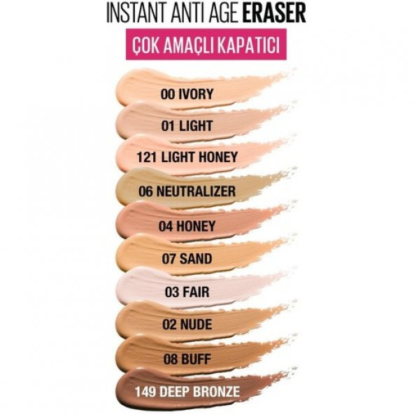 Maybelline  Instant Anti Age Eraser Kapatıcı - 121 Light Honey - 8