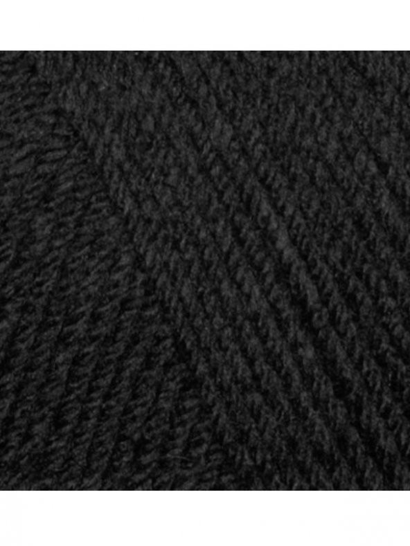 Himalaya Hayal Lux Wool 5 ADET 227-27 Siyah Yün El Örgü İpi Yelek Kazak İpi