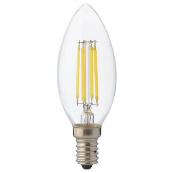 HOROZ 001-013-0006 FILAMENT CANDLE-6 6W E14 6400K LED AMPUL