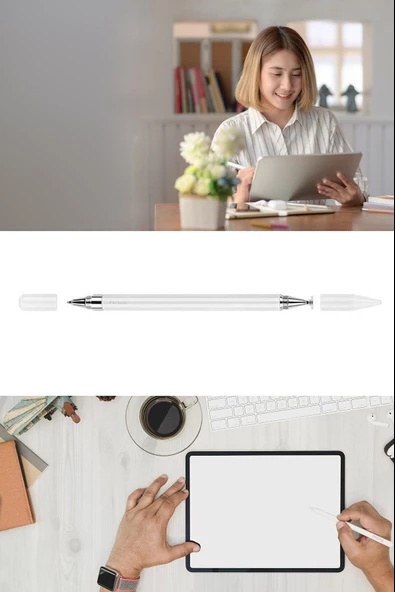 Apple iPad 10.2 8.9.Nesil Uyumlu Özel Dokunmatik Kalem FSKL192 - 4