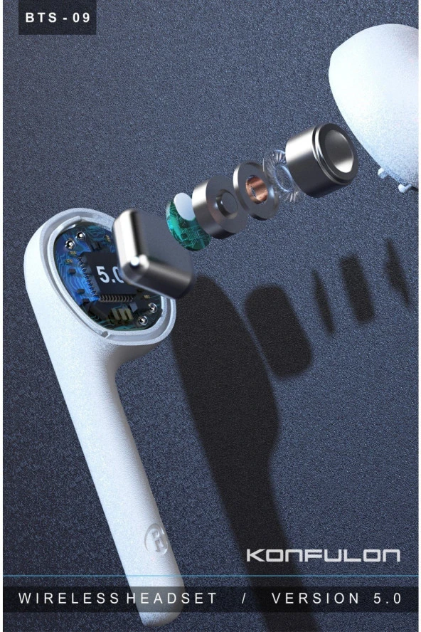 Bluetooth Kablosuz Powerbank Kulaklık İphone - Samsung - Xiaomi - Huawei- Uyumlu - 8