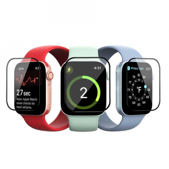 Apple Watch 4/5/6 44mm Fuchsia PPMA Pet Saat Ekran Koruyucu - 3