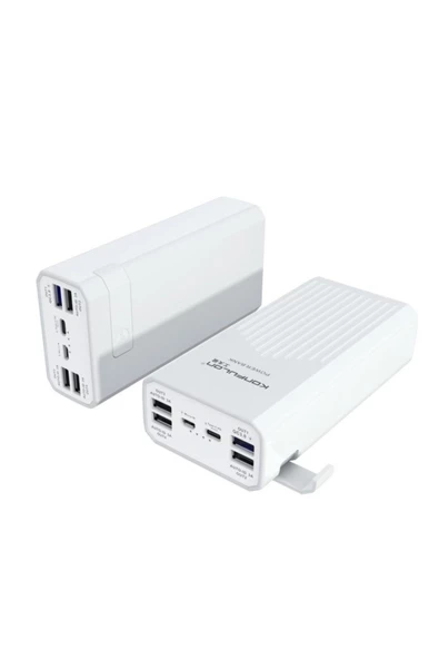 P40Q Powerbank 40.000 mAh PD 18W Hızlı Şarj QC 3.0 ve Oto Standby Özellikli Telefon Tablet Tutamaçlı Powerbank - 2