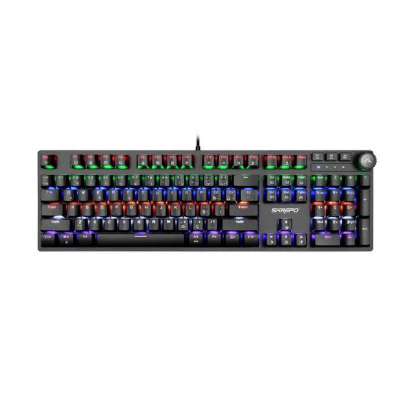Sarepo MJ-97 Oyuncu Klavyesi Mekanik Hisli RGB Işıklandırma - 2