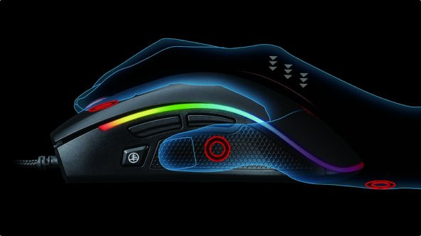 Sarepo GT-300 Oyuncu Mouse 9 Tuşlu Çoklu Mod RGB Aydınlatmalı - 4