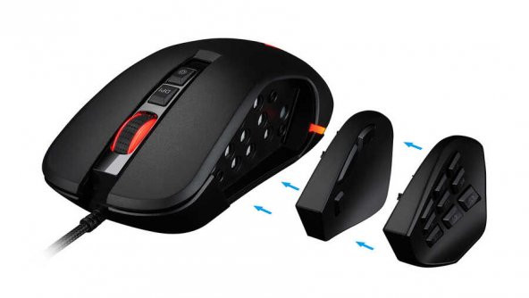 Sarepo GT-400 Oyuncu Mouse Ekstra Kanat + 4 Farklı Boyut Seçeneği - 7