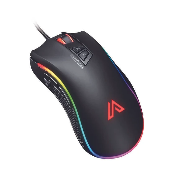 Sarepo GT-300 Oyuncu Mouse 9 Tuşlu Çoklu Mod RGB Aydınlatmalı - 1