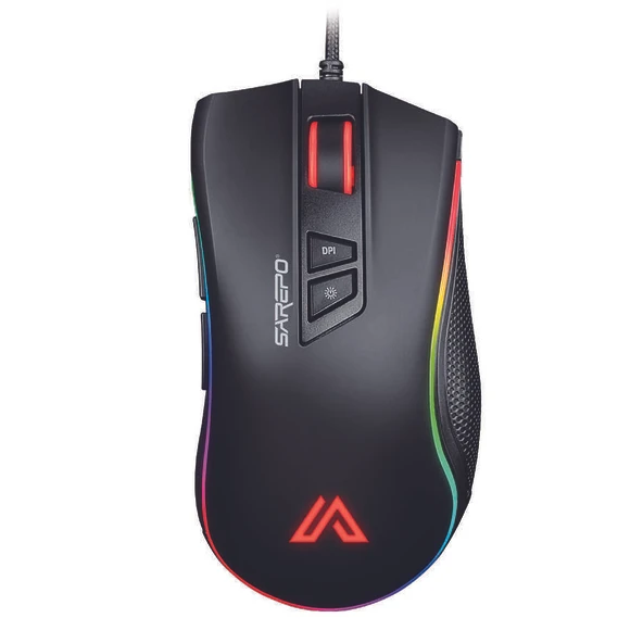 Sarepo GT-300 Oyuncu Mouse 9 Tuşlu Çoklu Mod RGB Aydınlatmalı - 3