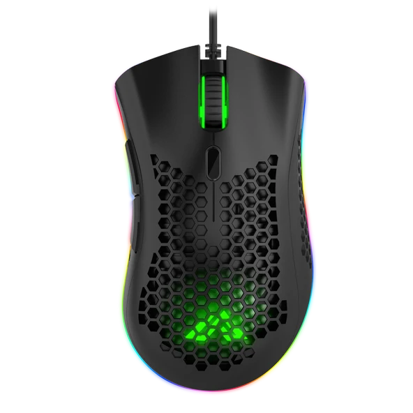 Sarepo GT-120 Oyuncu Mouse 7 Tuşlu Çok Modlu RGB Aydınlatmalı - Resim 3