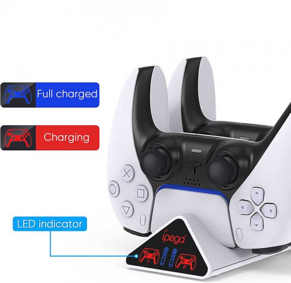 Playstation 5 PG-P5011 Dualsense Şarj İstasyonu - 3