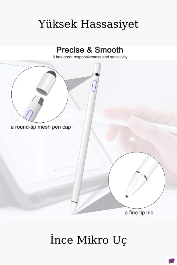 iPad Pro 12.9 2018 3.Nesil Dokunmatik Ekran Yazı ve Çizim Kalemi - 4