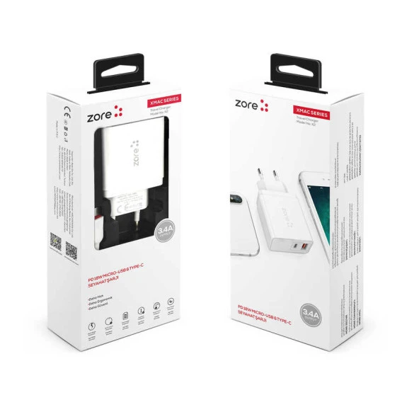 XMac Serisi ZR-X2 1 Seyahat Şarj Başlığı - Resim 9