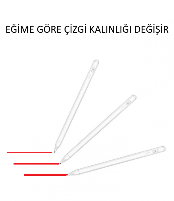 Apple iPad Air 10.9 2020 4.Nesil için Eğime Duyarlı Stylus Kalem - 3