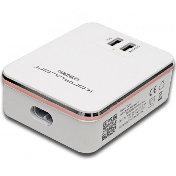 iPhone,iPad,Android için Konfulon C29 6 USB 3.0 Quick Şarj Cihazı - 3