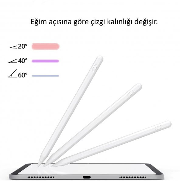 Palm Rejection Eğime Duyarlı Yedek Kalem Ucu Stylus Pen Spare Tip - 3