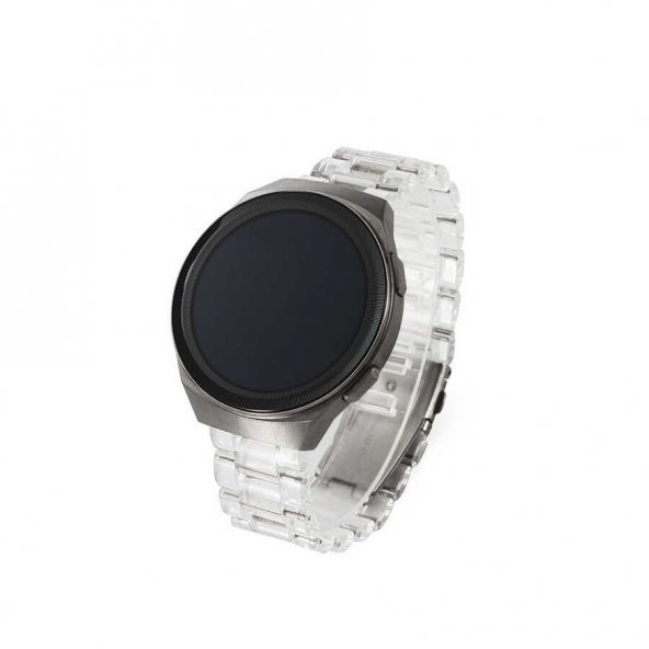 Huawei Watch GT 3 42mm Uyumlu KRD-27 Kordon Şeffaf Sağlam Sert