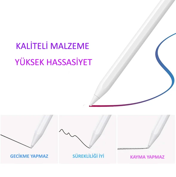 Palm Rejection Eğime Duyarlı Yedek Kalem Ucu Stylus Pen Spare Tip - Resim 4