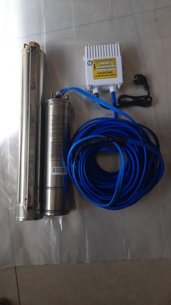 4SDM10/7 1,5HP ALARKO MONOFAZE 30 MT KABLOLU VE PANOLU TAKIM DALGIÇ POMPA - Resim 3