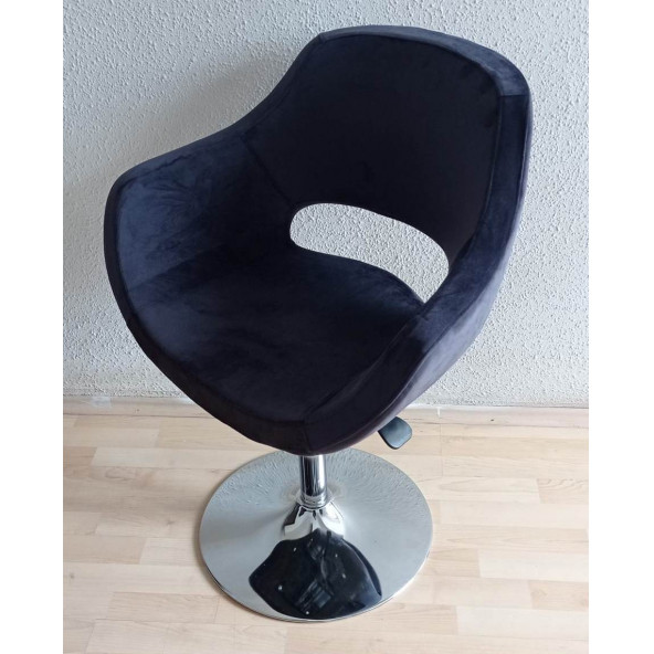 Bekleme Koltuğu Krom Tepsi Ayaklı Döküm Süngerli Kumaş Antrasit - 4