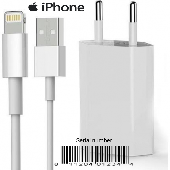 Apple İphone 5s 6s 7 8 Xr Xs Orijinal Şarj Aleti Cihazı (Adaptör+Usb Kablo)