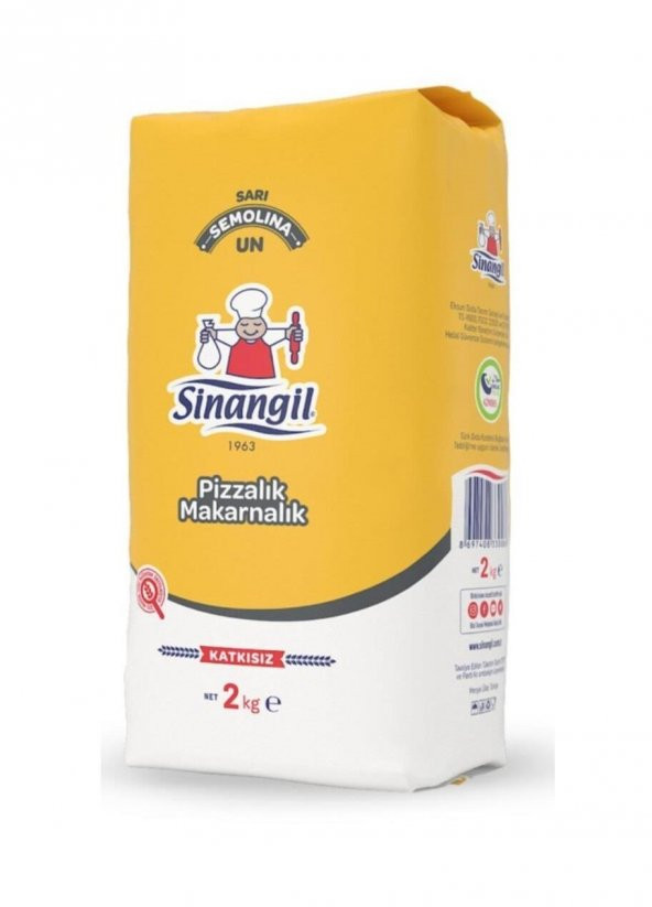 Sinangil Sarı Semolina Pizzalık ve Makarnalık Un 2 kg