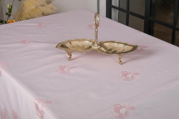 Finezza Müge Lüx Jakar Kumaş Pudra Masa Örtüsü  Dikdörtgen 160x320 cm - 1083 - 7