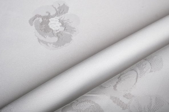Finezza Müge Lüx Jakar Kumaş Gri Masa Örtüsü  Dikdörtgen 160x220 cm - 1085 - 9